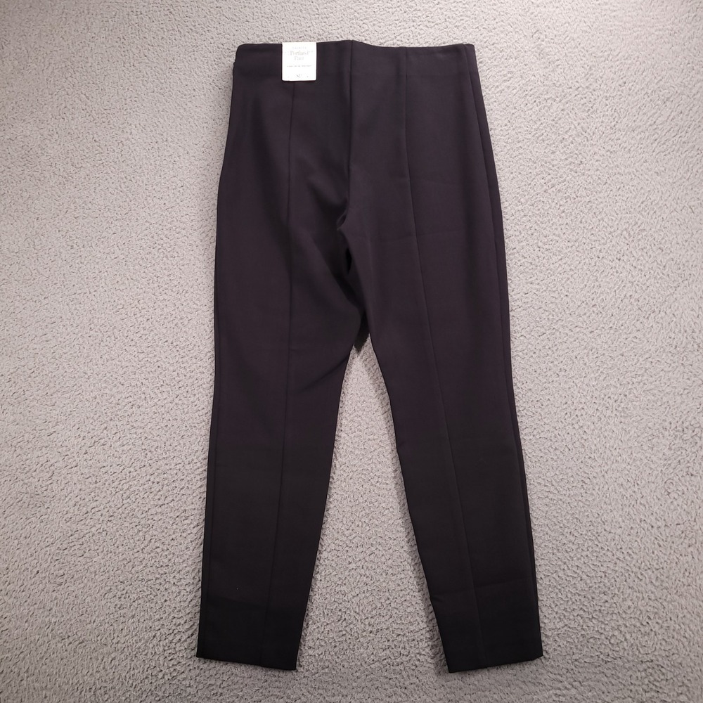 TALBOTS Pants Size 8P Portland Black Slim Leg Ankle Mid Rise 28x25 NEW